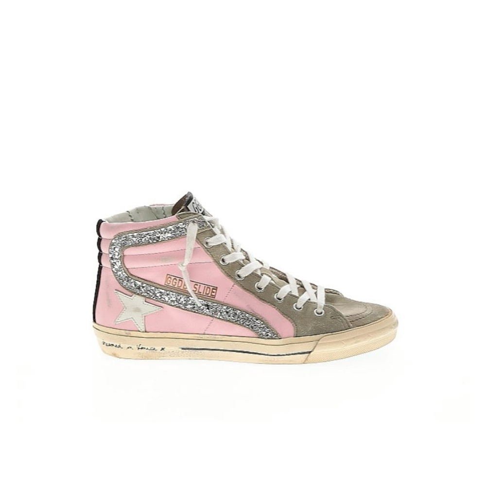 Golden Goose Pink and Gray High-Tops